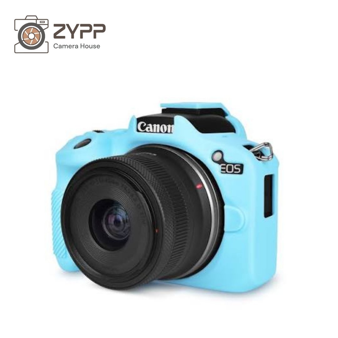 Silicon Case ( Canon R50 ) Light Blue