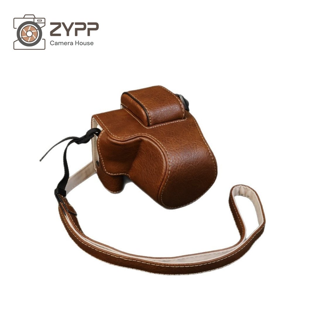 Canon R50 Pu Leather Camera Pouch (Dark Brown)