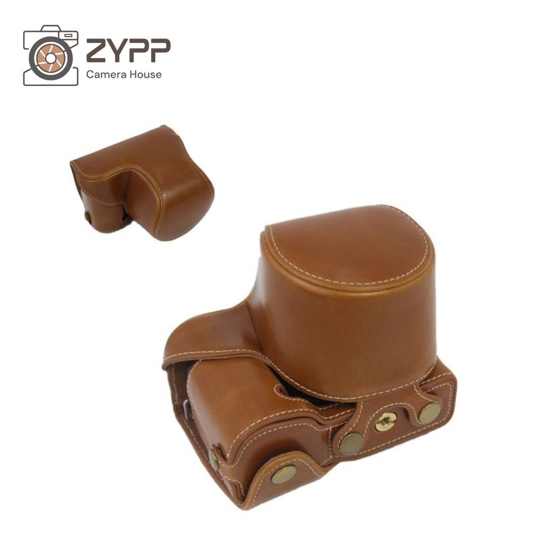 Sony ZV-E10 Pu Leather Camera Pouch (Brown)