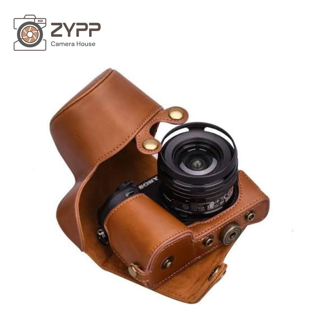 Sony A6400 Pu Leather Camera Pouch (Brown)