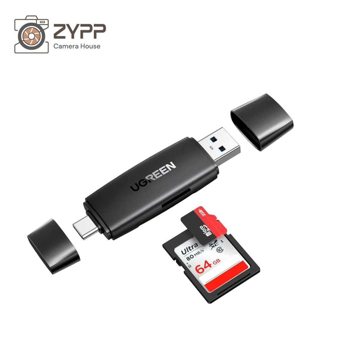 UGREEN 2-in-1 SD Card Reader (ABS Shell)