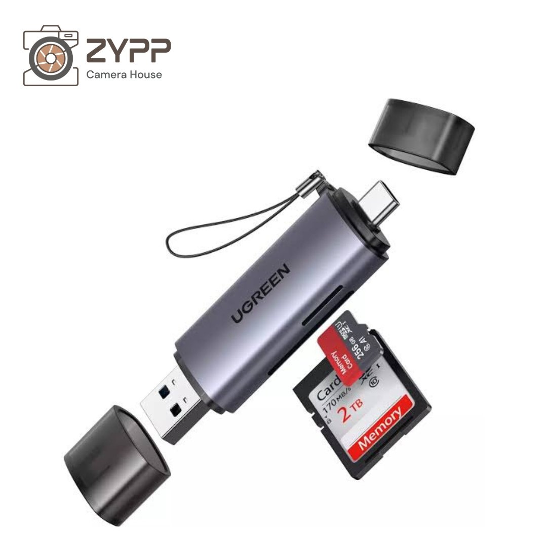 UGREEN 2-in-1 SD Card Reader (Alu-Alloy Shell)
